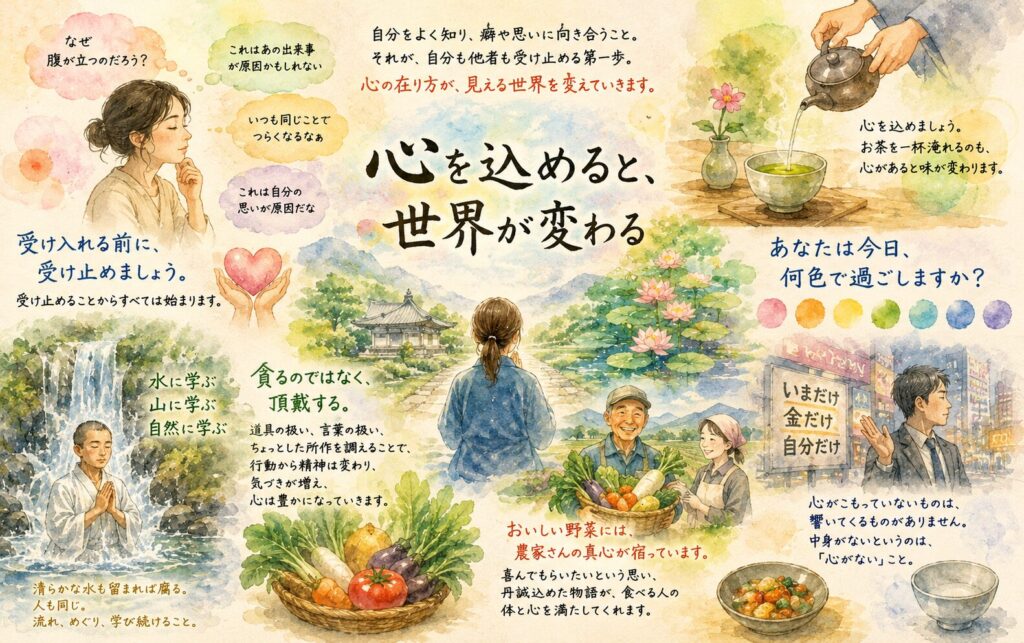 心を込めると、世界が変わる